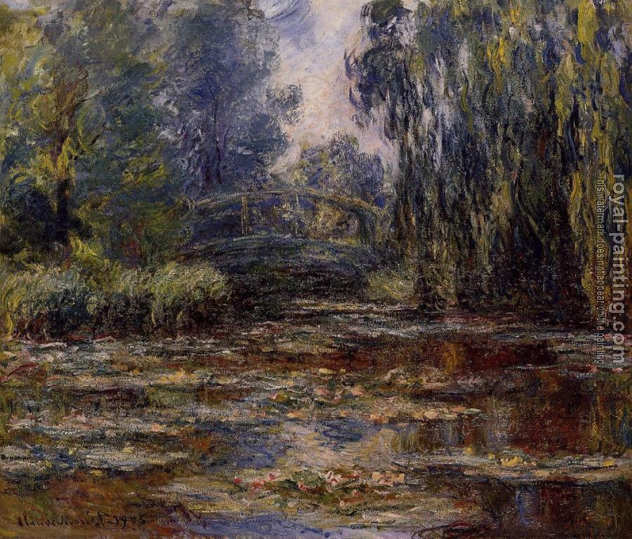 Claude Oscar Monet : The Water-Lily Pond and Bridge